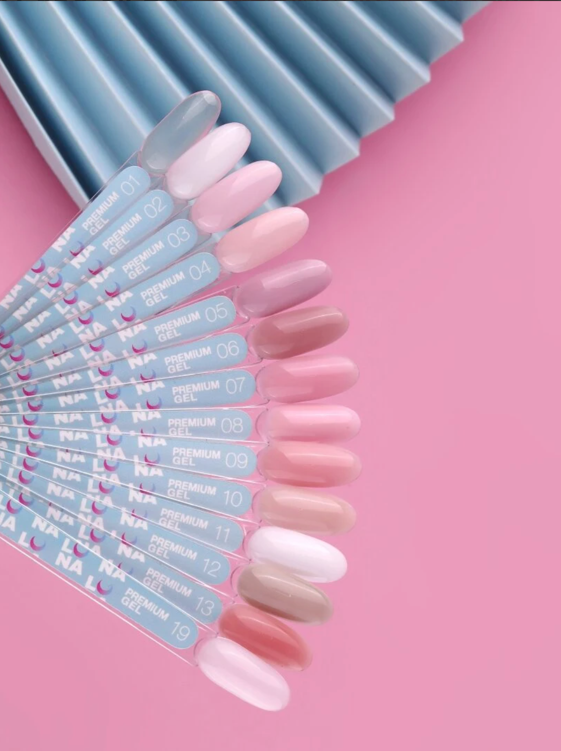 LunaMoon Premium Builder Gel 10, Milky Nude