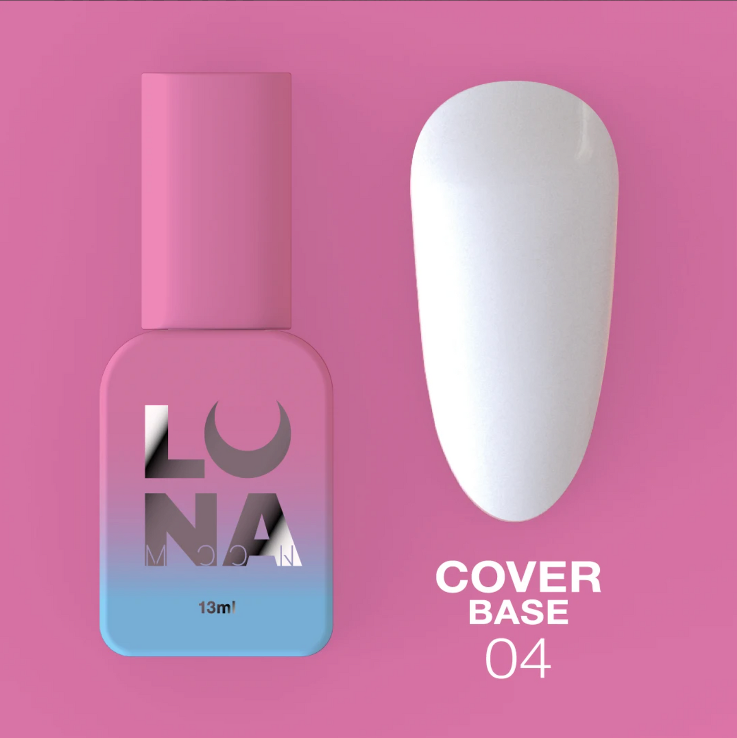 LunaMoon Cover Base 4, 13ml, White