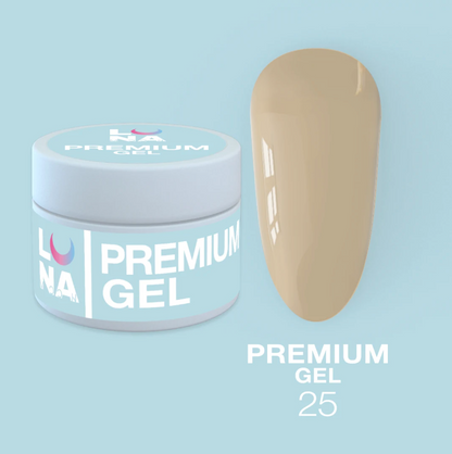 LunaMoon Premium Builder Gel 25, Light Brown