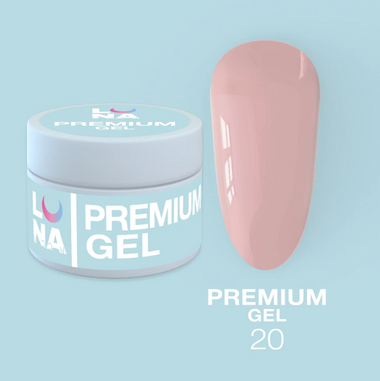 Lunamoon Premium Builder Gel 20, Peachy Pink