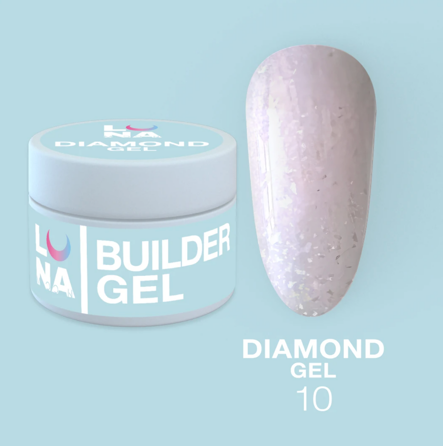 LunaMoon Diamond Gel 10, (extension gel) 15ml