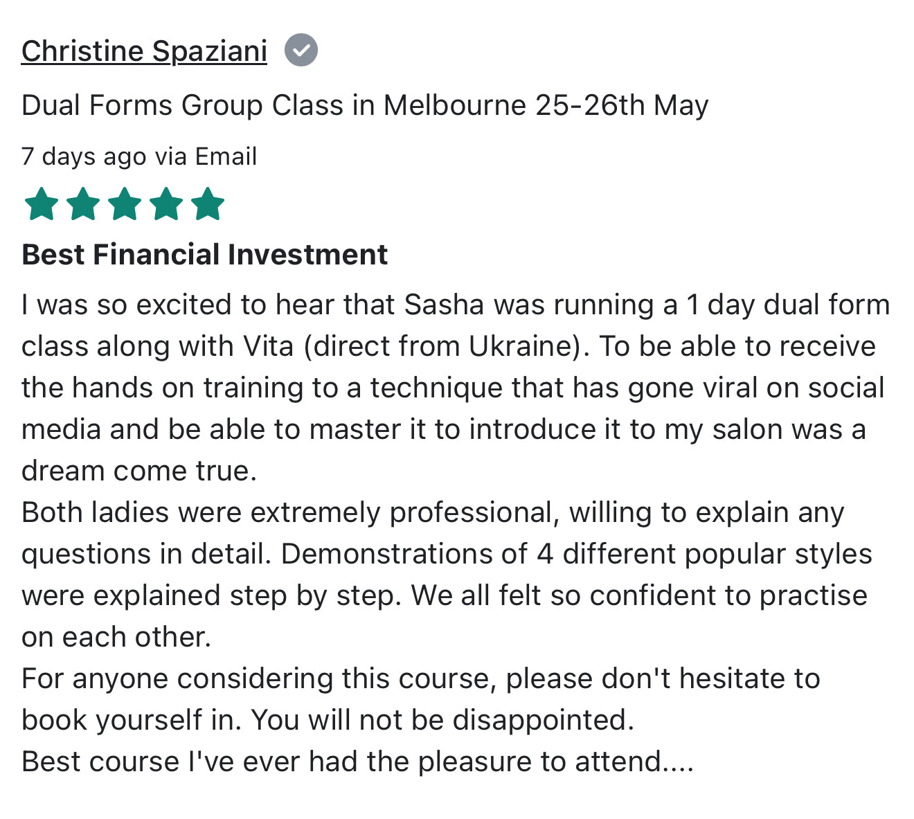 Sydney  Dual Forms Group Class!!!