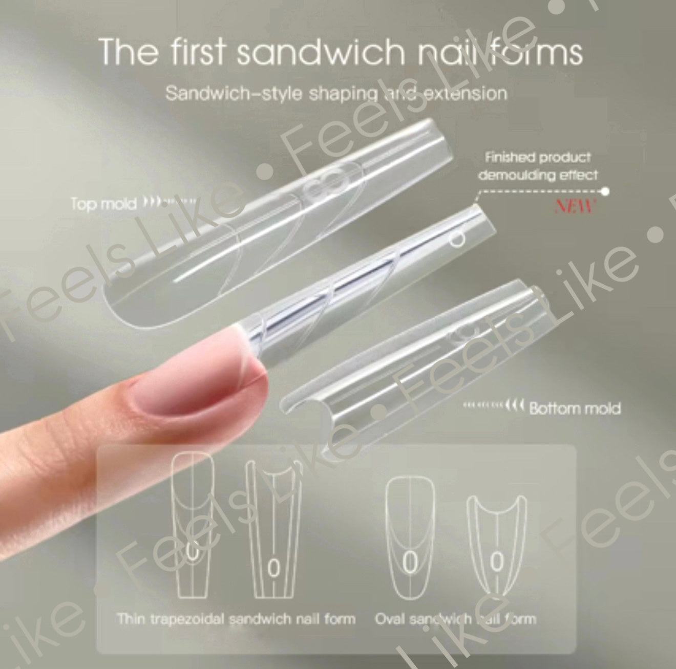 Sandwich Dual Forms System & Under Form – 240PCS (Oval or Square)