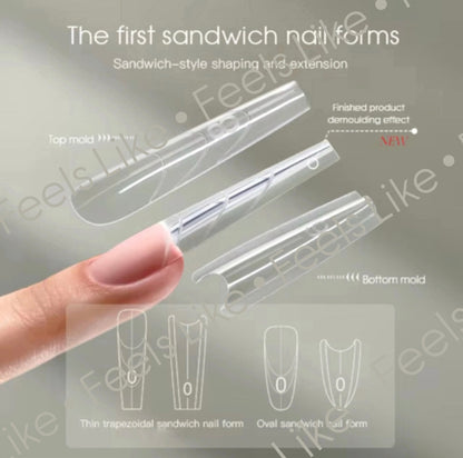 Sandwich Dual Forms System & Under Form – 240PCS (Oval or Square)