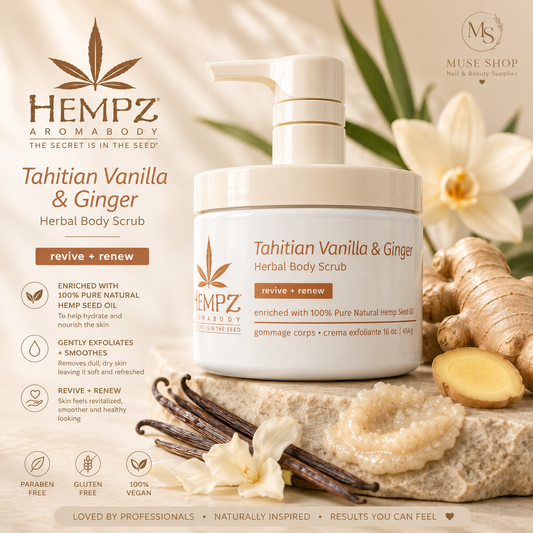 Hempz® Tahitian Vanilla & Ginger Herbal Body Scrub 454g